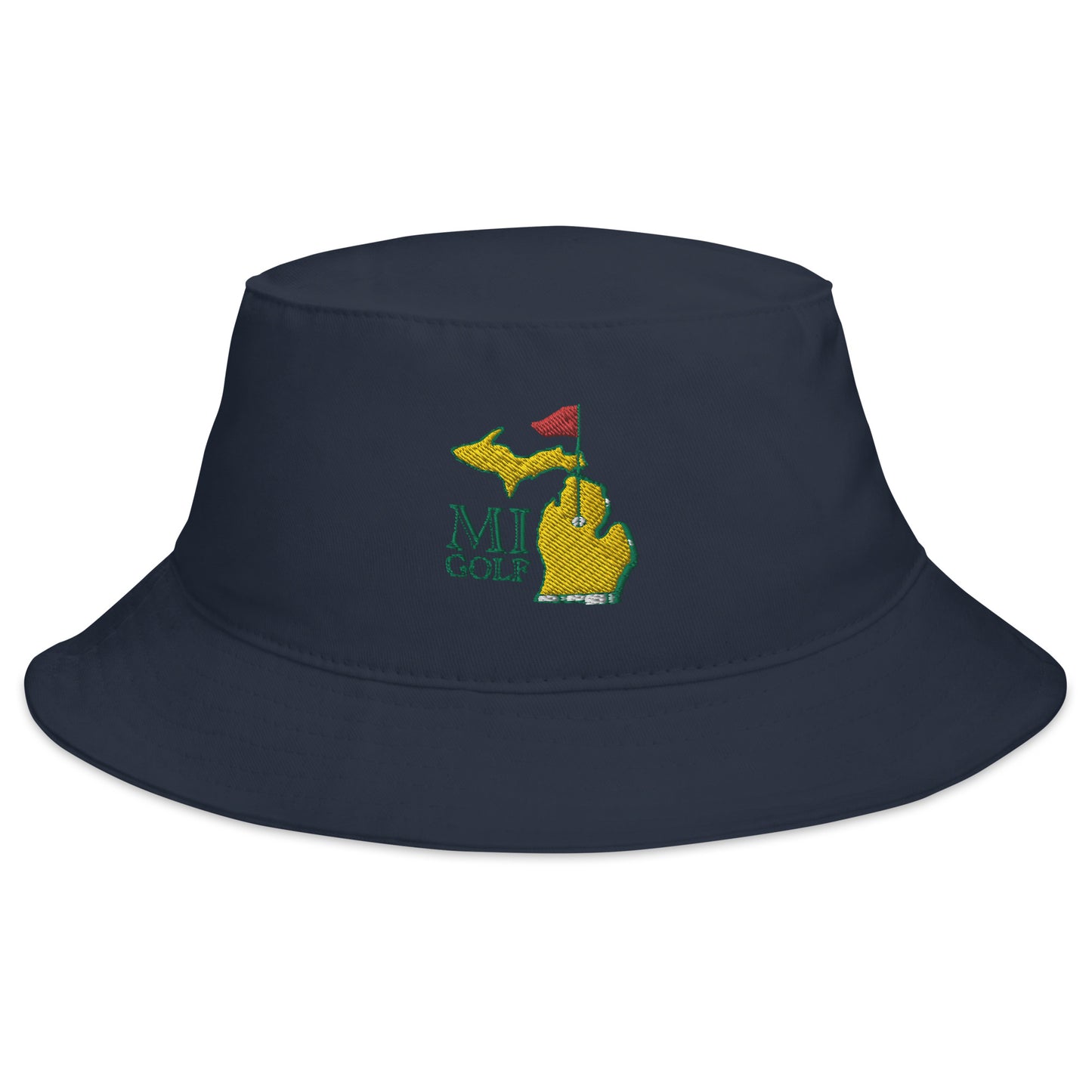 MI Golf Embroidered Bucket Hat - PARZ ONLY GOLF PRINTS