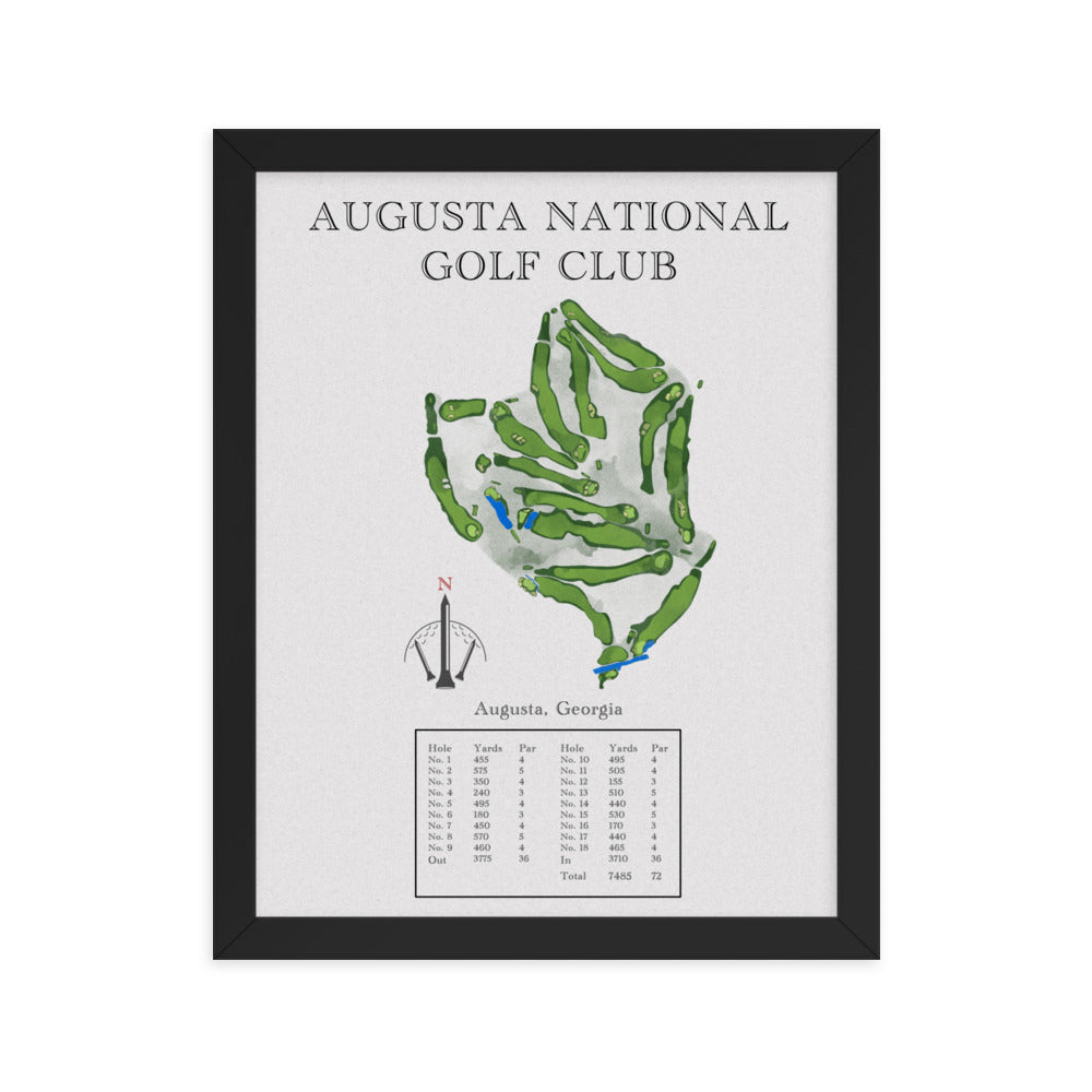 Augusta National Golf Club, Georgia - Golf Course Print - PARZ ONLY GOLF PRINTS