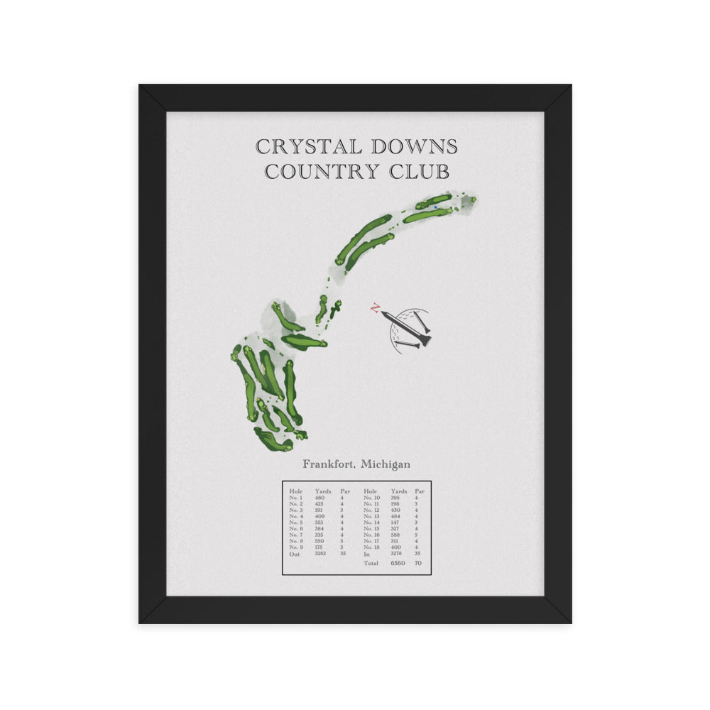 Crystal Down Country Club, Michigan - Golf Course Print - PARZ ONLY GOLF PRINTS