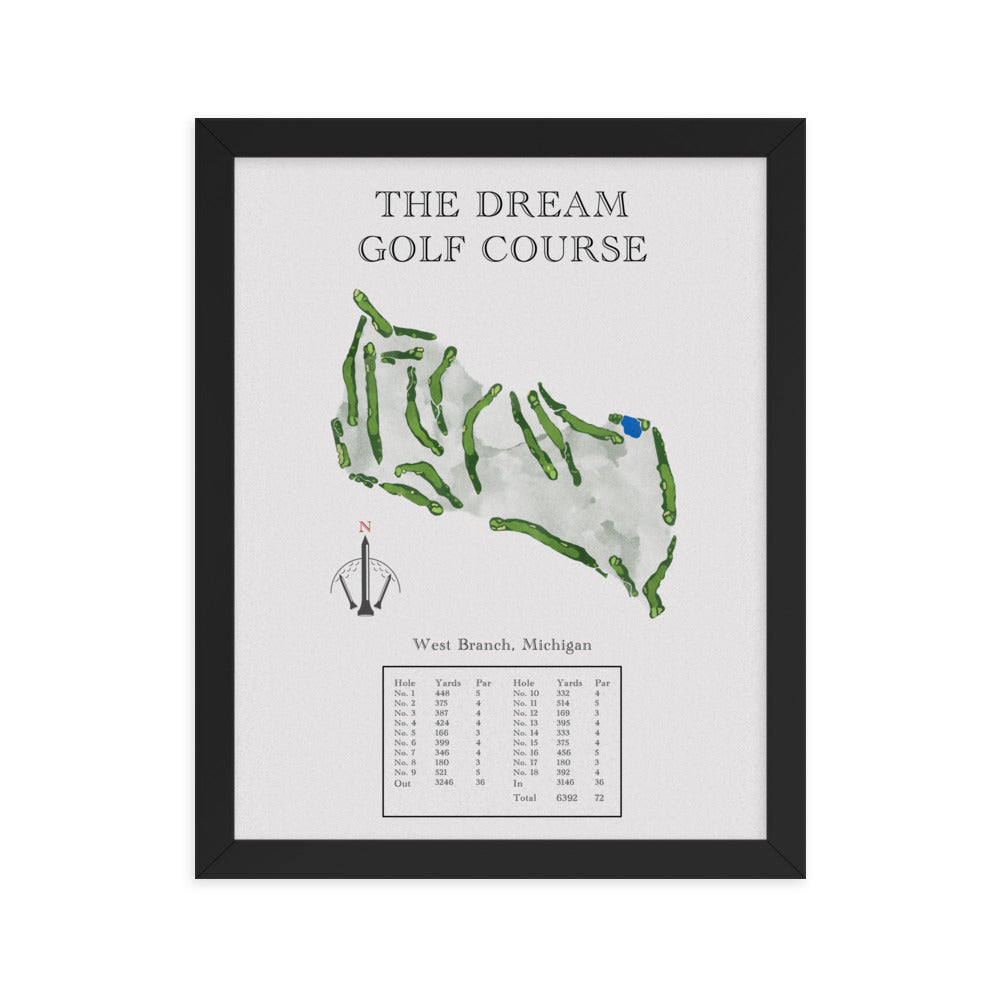 The Dream Golf Course, Michigan - Golf Course Print - PARZ ONLY GOLF PRINTS