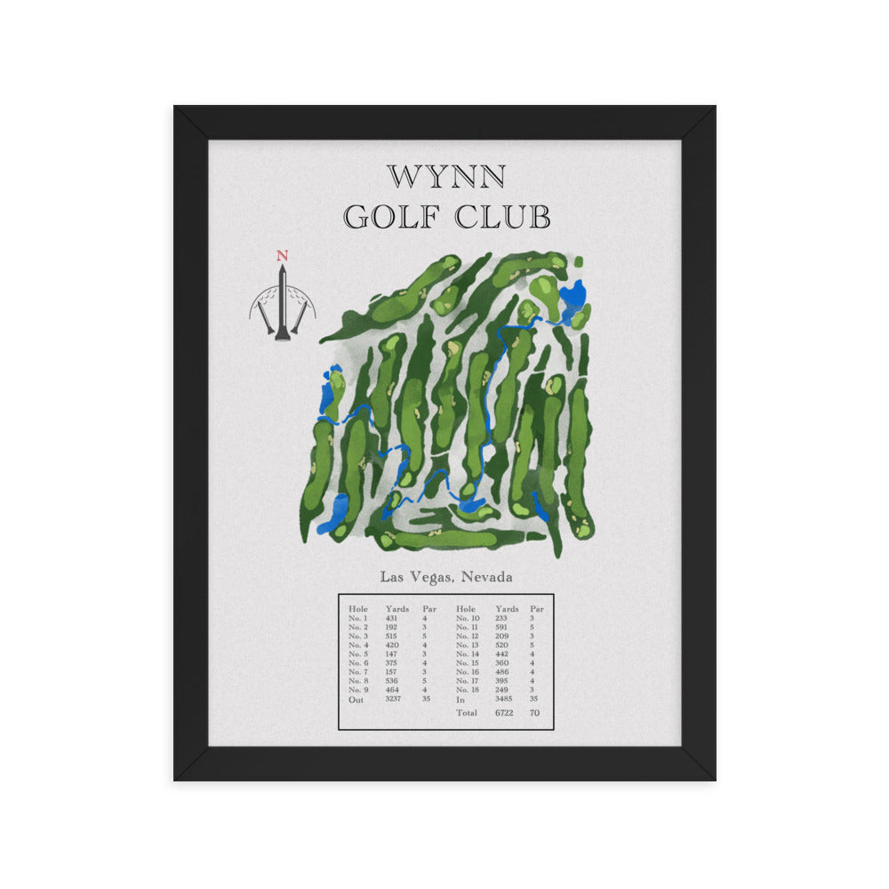 The Wynn Golf Club, Nevada - Golf Course Print - PARZ ONLY GOLF PRINTS