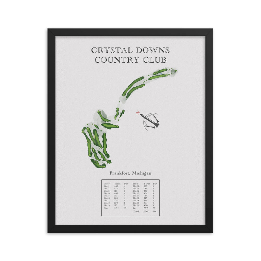 Crystal Down Country Club, Michigan - Golf Course Print - PARZ ONLY GOLF PRINTS