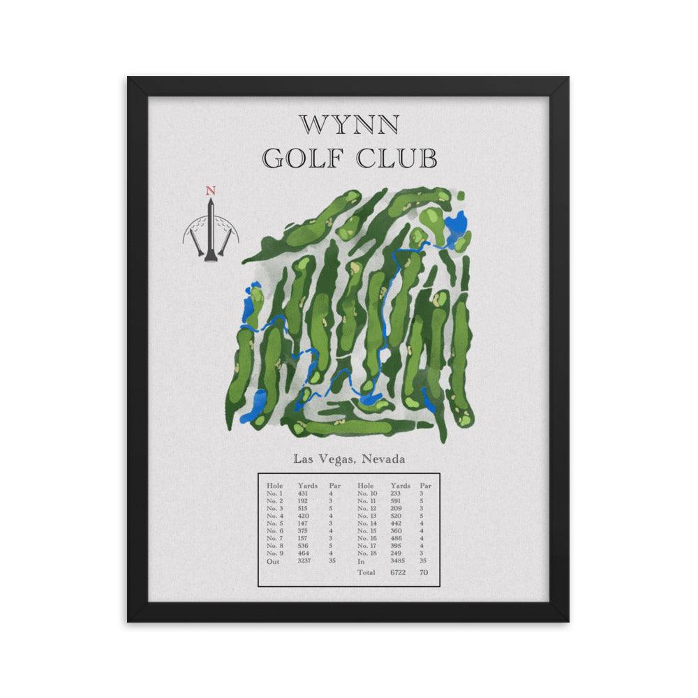 The Wynn Golf Club, Nevada - Golf Course Print - PARZ ONLY GOLF PRINTS