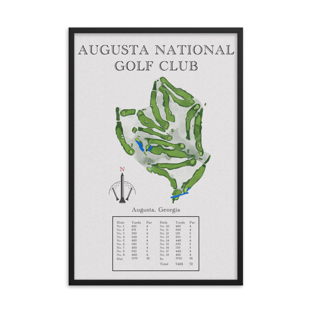 Augusta National Golf Club, Georgia - Golf Course Print - PARZ ONLY GOLF PRINTS