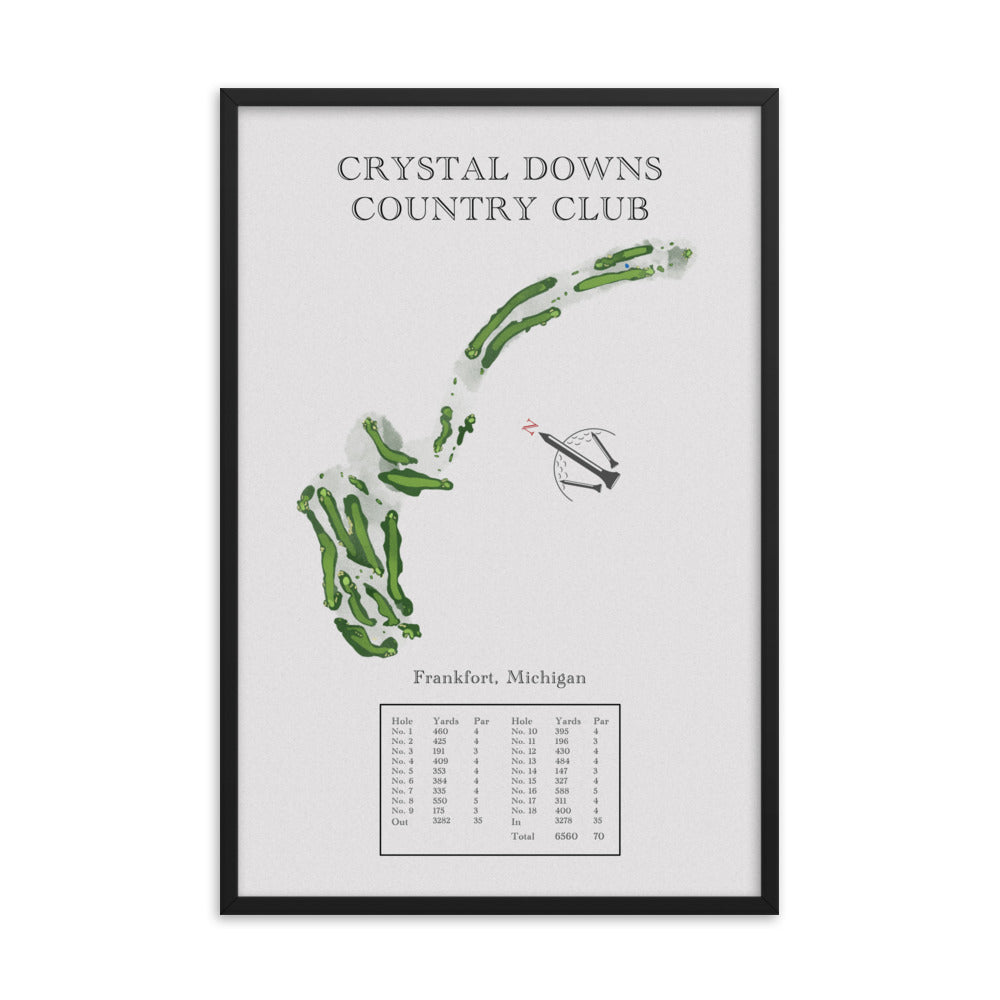 Crystal Down Country Club, Michigan - Golf Course Print - PARZ ONLY GOLF PRINTS
