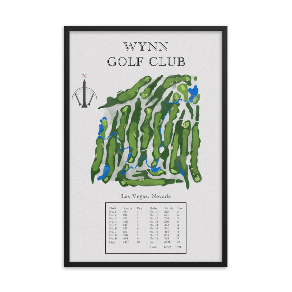 The Wynn Golf Club, Nevada - Golf Course Print - PARZ ONLY GOLF PRINTS