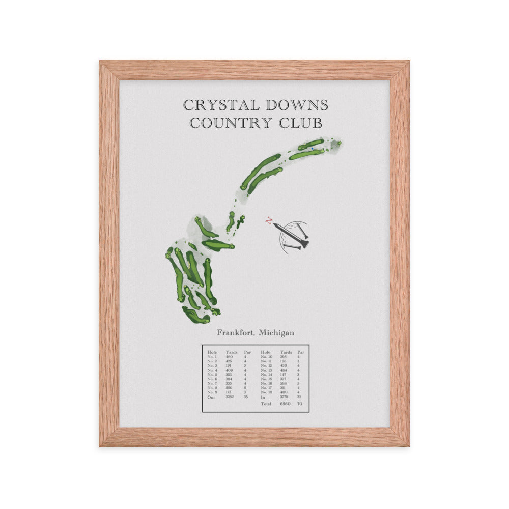 Crystal Down Country Club, Michigan - Golf Course Print - PARZ ONLY GOLF PRINTS