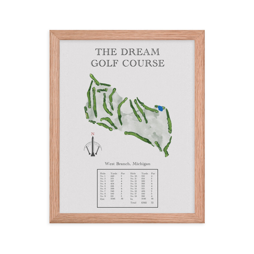 The Dream Golf Course, Michigan - Golf Course Print - PARZ ONLY GOLF PRINTS