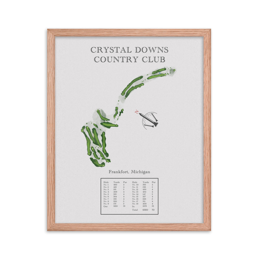 Crystal Down Country Club, Michigan - Golf Course Print - PARZ ONLY GOLF PRINTS