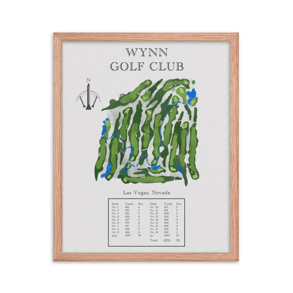 The Wynn Golf Club, Nevada - Golf Course Print - PARZ ONLY GOLF PRINTS