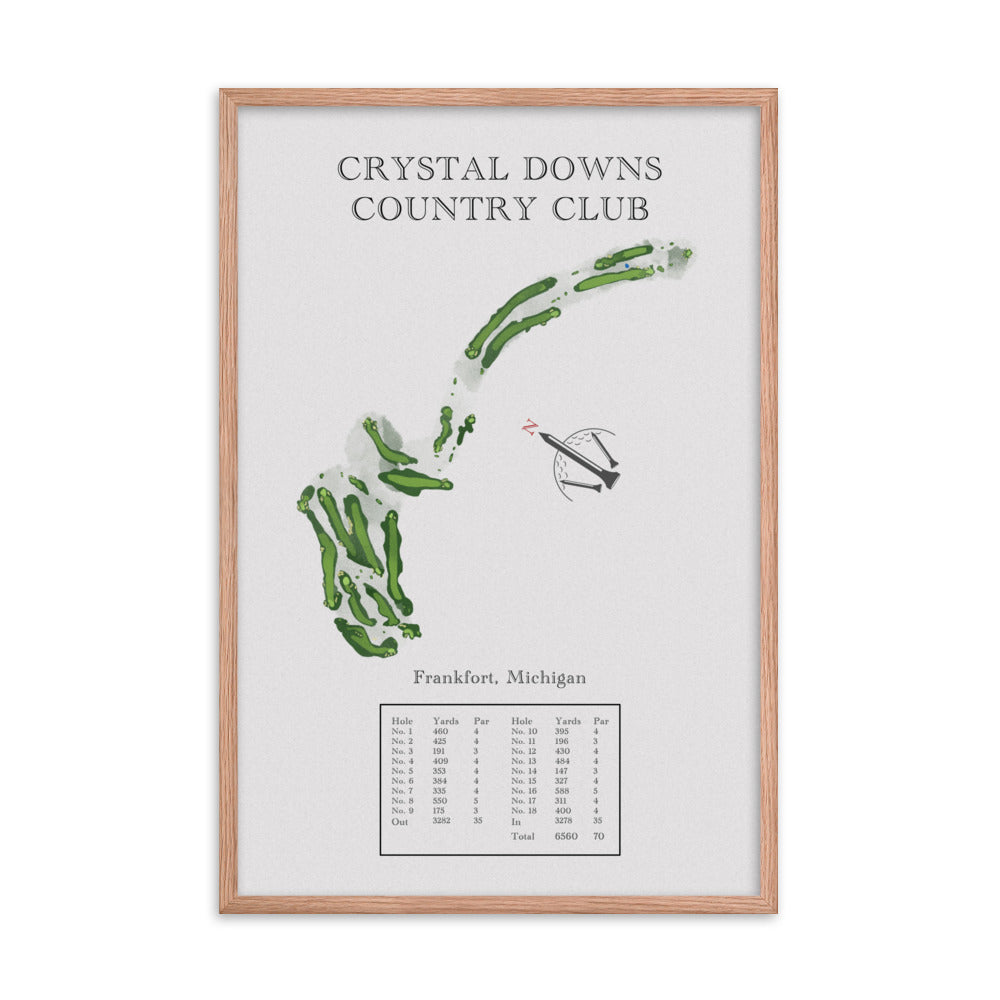 Crystal Down Country Club, Michigan - Golf Course Print - PARZ ONLY GOLF PRINTS