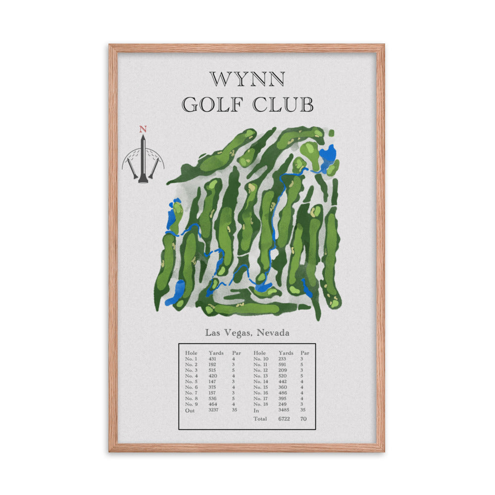 The Wynn Golf Club, Nevada - Golf Course Print - PARZ ONLY GOLF PRINTS