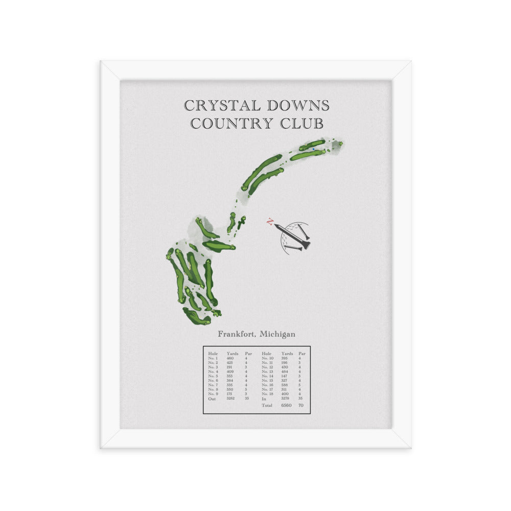 Crystal Down Country Club, Michigan - Golf Course Print - PARZ ONLY GOLF PRINTS