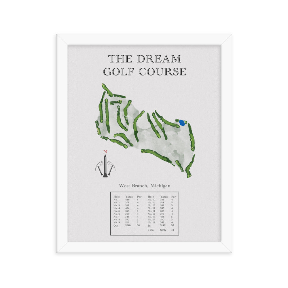The Dream Golf Course, Michigan - Golf Course Print - PARZ ONLY GOLF PRINTS