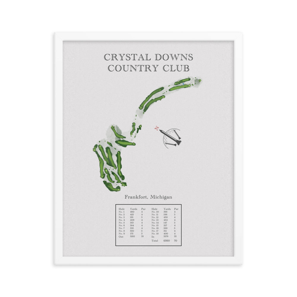 Crystal Down Country Club, Michigan - Golf Course Print - PARZ ONLY GOLF PRINTS