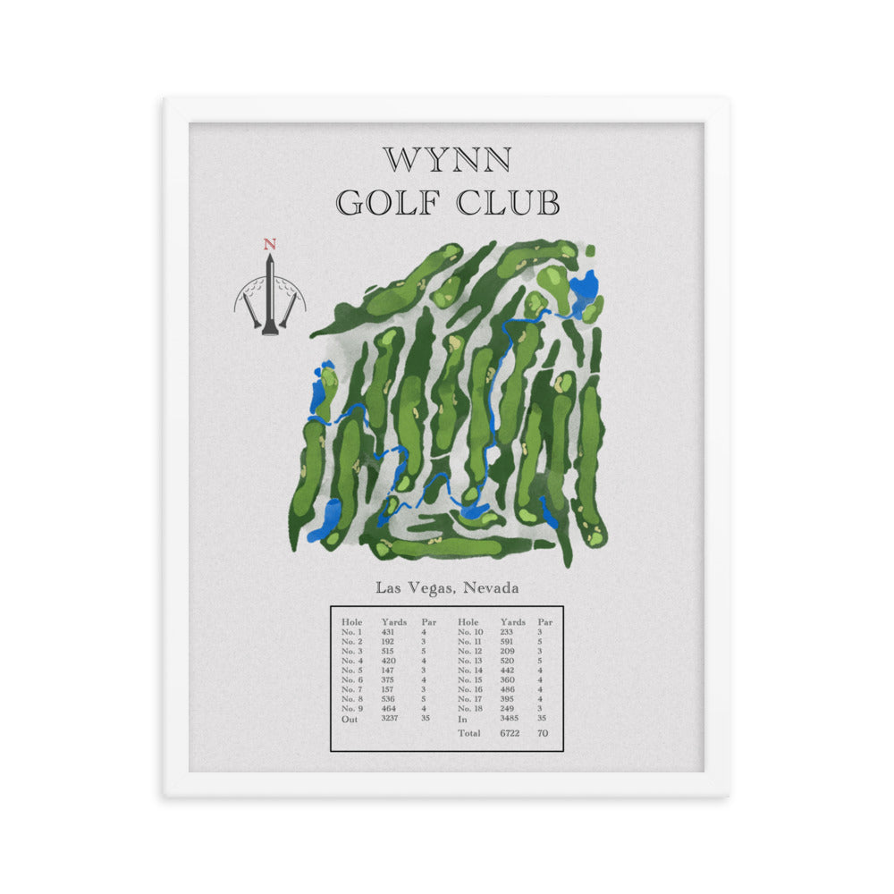 The Wynn Golf Club, Nevada - Golf Course Print - PARZ ONLY GOLF PRINTS