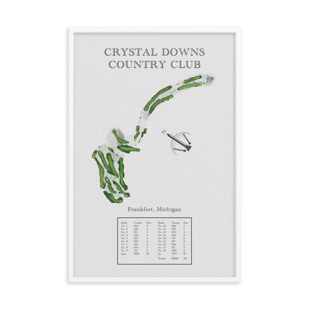 Crystal Down Country Club, Michigan - Golf Course Print - PARZ ONLY GOLF PRINTS