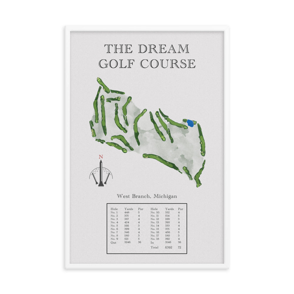 The Dream Golf Course, Michigan - Golf Course Print - PARZ ONLY GOLF PRINTS