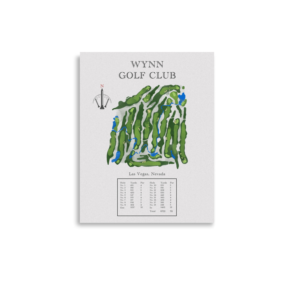 The Wynn Golf Club, Nevada - Golf Course Print - PARZ ONLY GOLF PRINTS