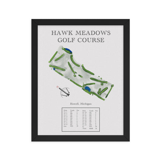 Hawk Meadows Golf Course, Michigan - Golf Course Print