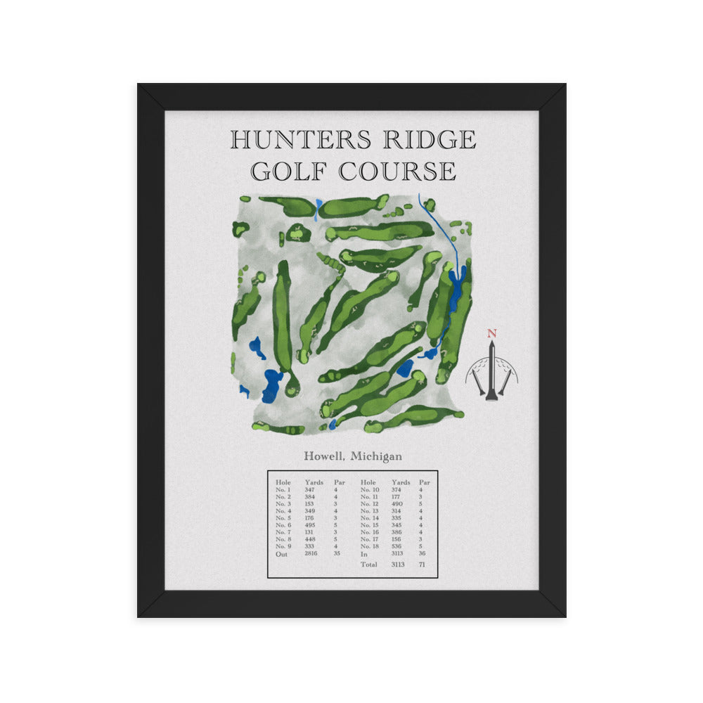 Hunters Ridge Golf Course, Michigan - Golf Course Print