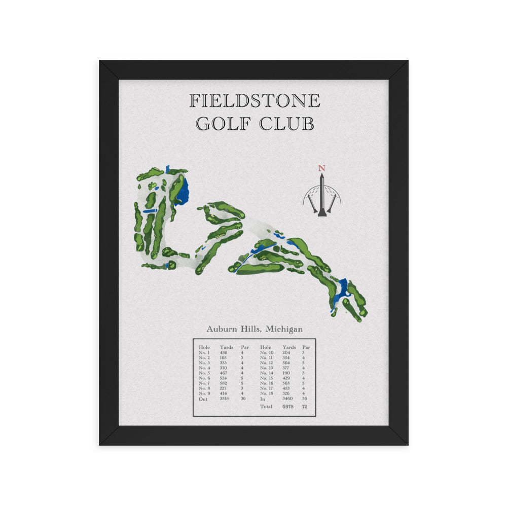 Fieldstone Golf Club, Michigan - Golf Course Print