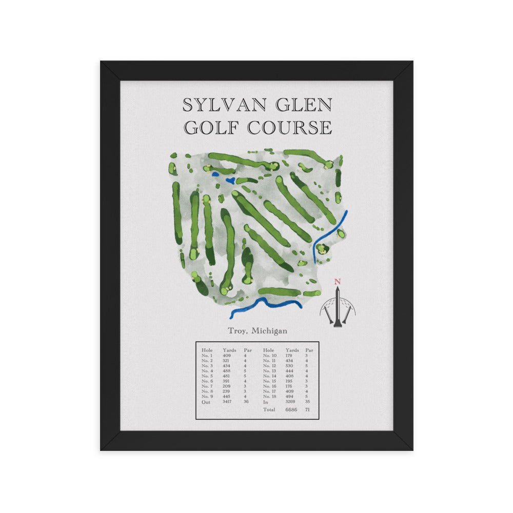 Sylvan Glen Golf Course, Michigan - Golf Course Print