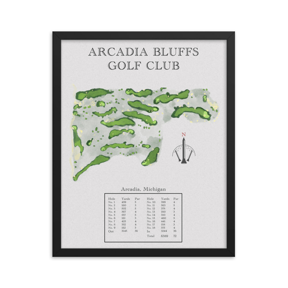 Arcadia Bluffs Golf Club, Michigan - Golf Course Print