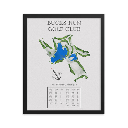 Bucks Run Golf Club, Michigan - Golf Course Print