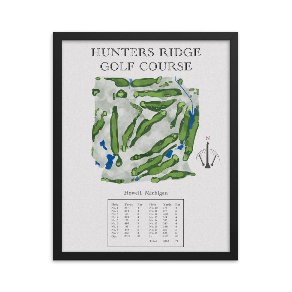 Hunters Ridge Golf Course, Michigan - Golf Course Print