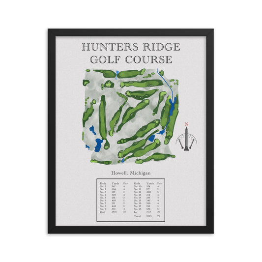 Hunters Ridge Golf Course, Michigan - Golf Course Print