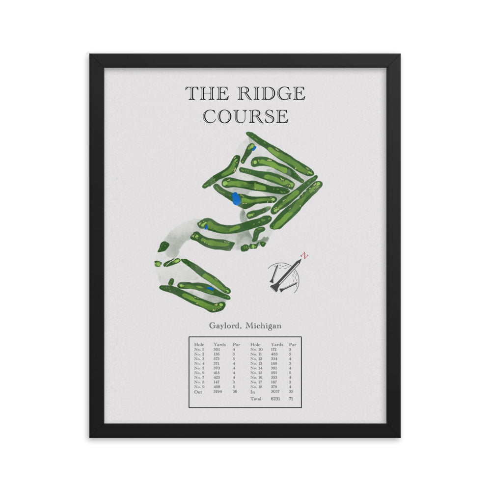 The Ridge Course, Michigan - Golf Course Print