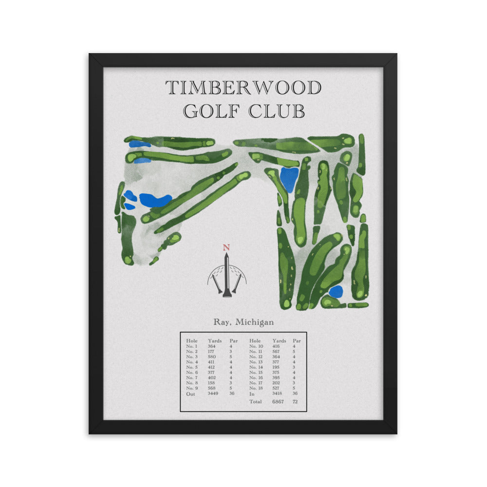 Timberwood Golf Club, Michigan - Golf Course Print