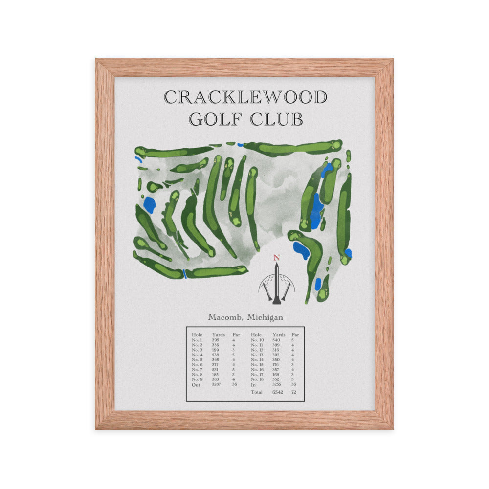 Cracklewood Golf Club, Michigan - Golf Course Print