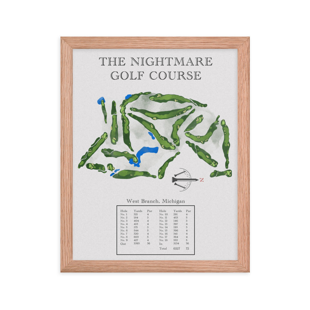 The Nightmare Golf Course, Michigan - Golf Course Print