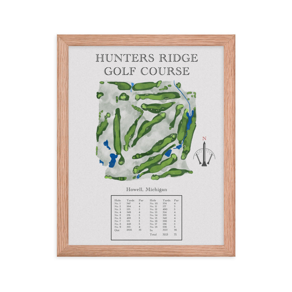 Hunters Ridge Golf Course, Michigan - Golf Course Print