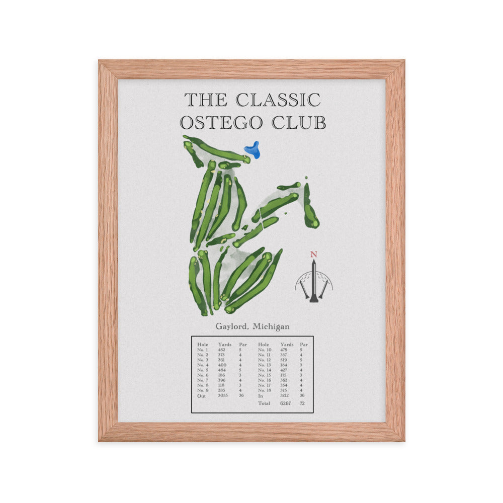 The Classic Ostego Club, Michigan - Golf Course Print