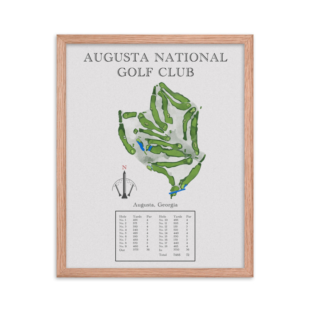 Augusta National Golf Club, Georgia - Golf Course Print