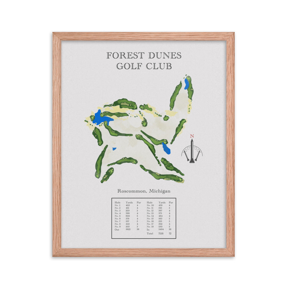 Forest Dunes Golf Club, Michigan - Golf Course Print