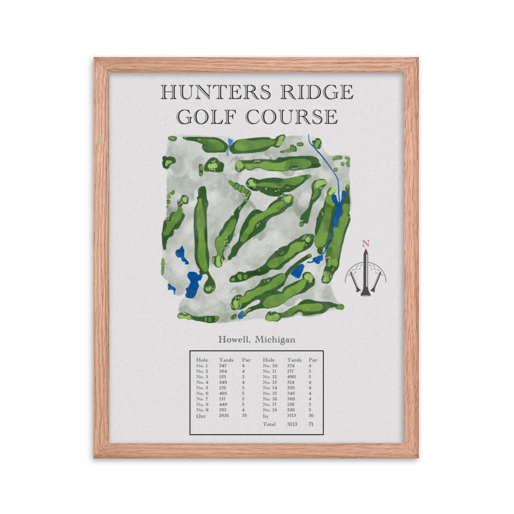 Hunters Ridge Golf Course, Michigan - Golf Course Print