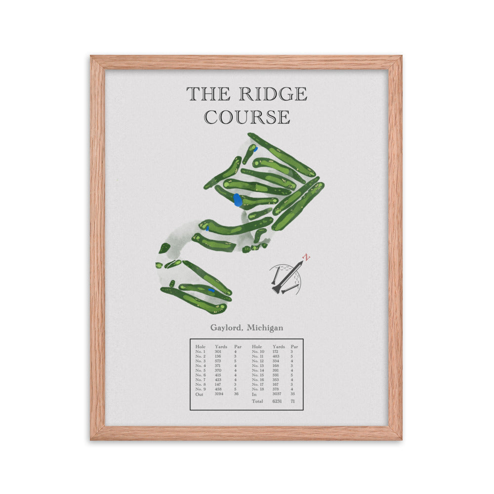 The Ridge Course, Michigan - Golf Course Print