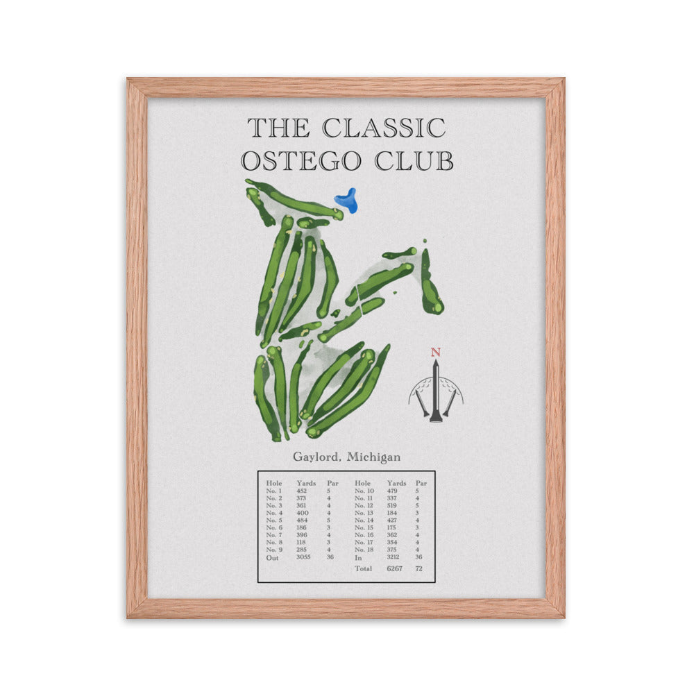 The Classic Ostego Club, Michigan - Golf Course Print