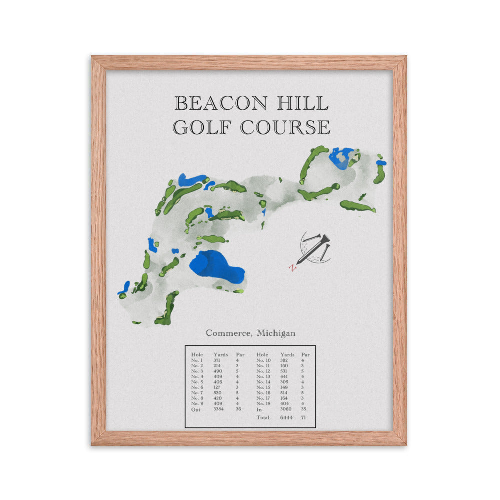 Beacon Hill Golf Course, Michigan - Golf Course Print