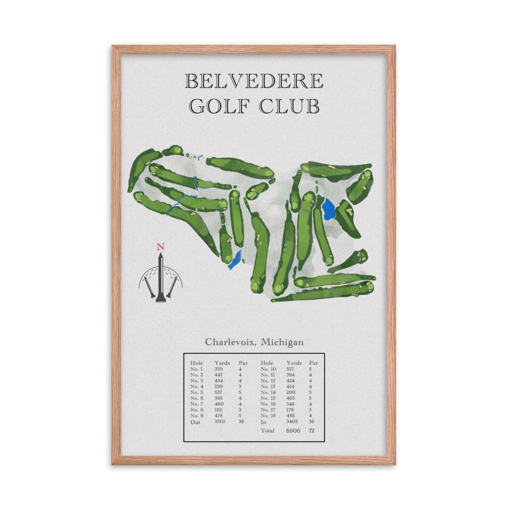 Belvedere Golf Club, Michigan - Golf Course Print