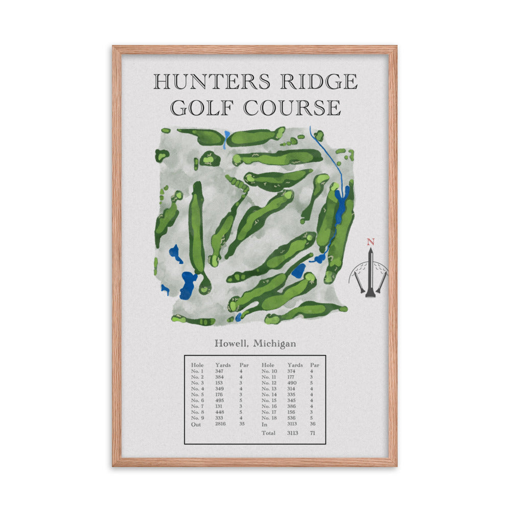 Hunters Ridge Golf Course, Michigan - Golf Course Print