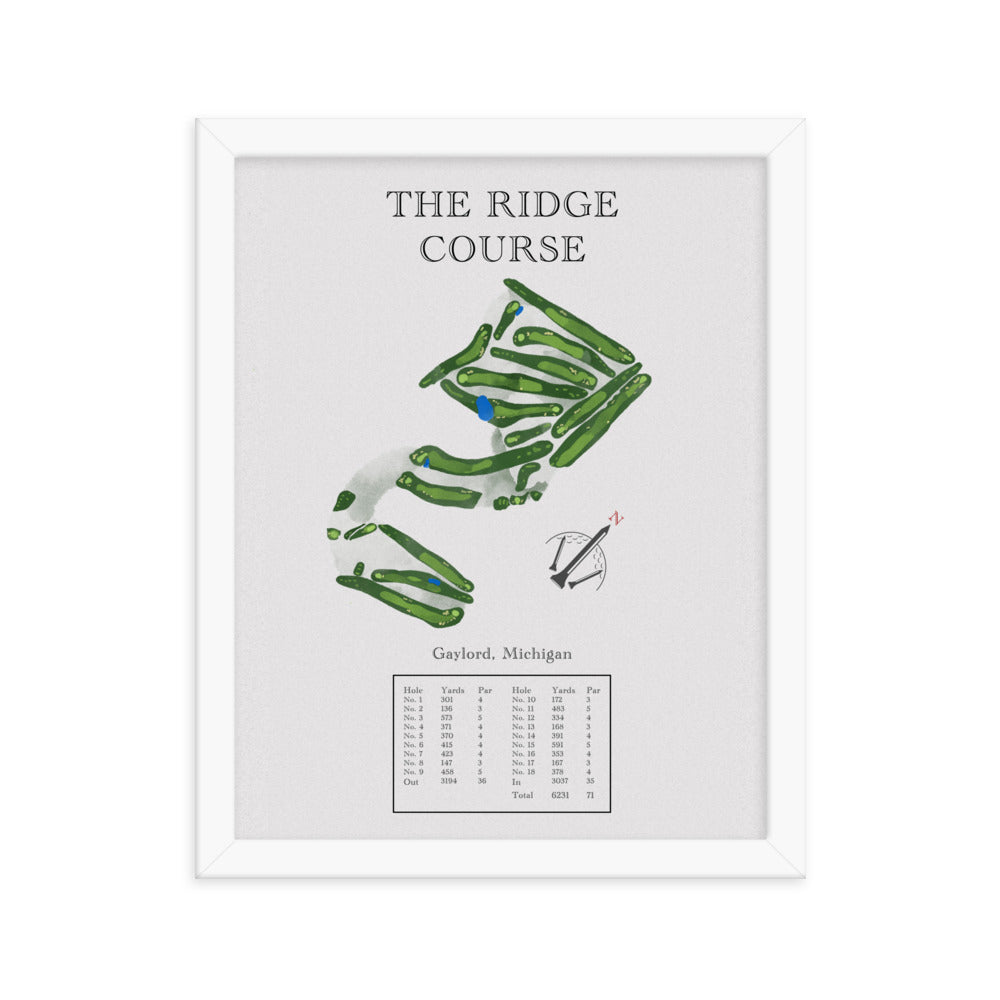 The Ridge Course, Michigan - Golf Course Print