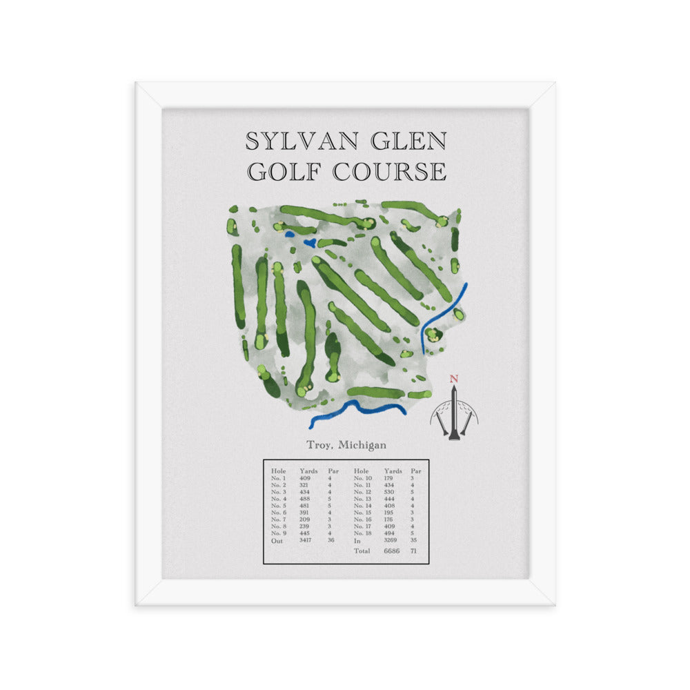 Sylvan Glen Golf Course, Michigan - Golf Course Print