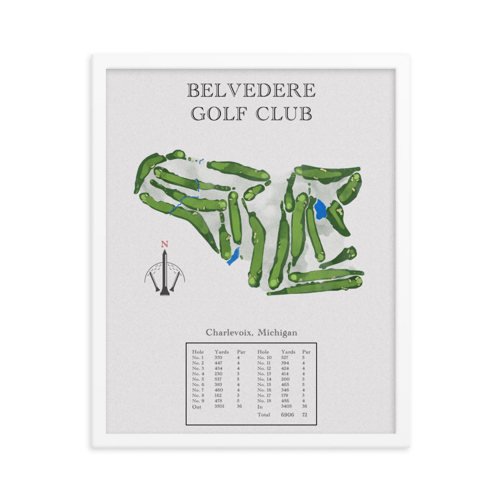 Belvedere Golf Club, Michigan - Golf Course Print