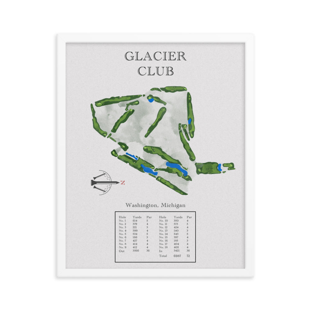 Glacier Club, Michigan - Golf Course Print