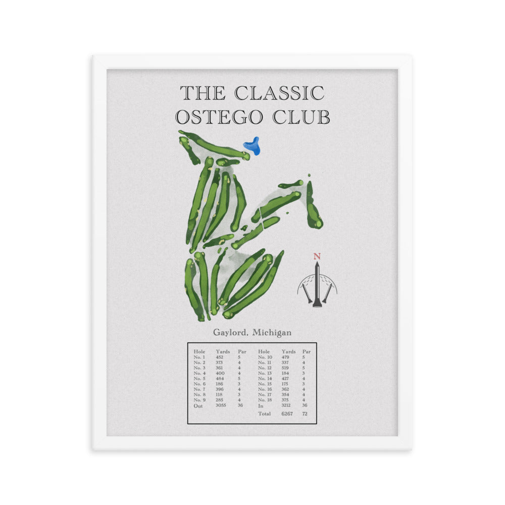 The Classic Ostego Club, Michigan - Golf Course Print